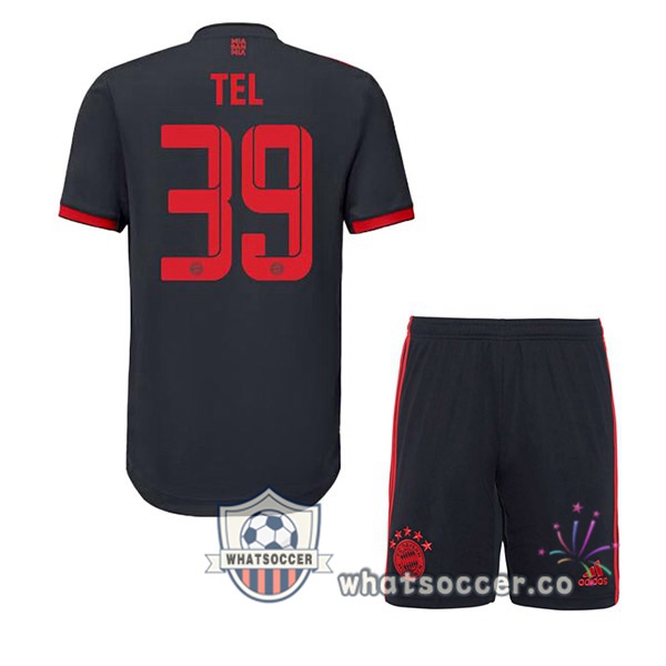 Bayern Munich (Tel 39) Kids Third Soccer Jerseys Black 2022-2023