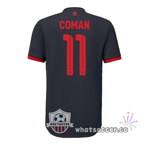 Bayern Munich (Coman 11) Third Soccer Jerseys Black 2022-2023