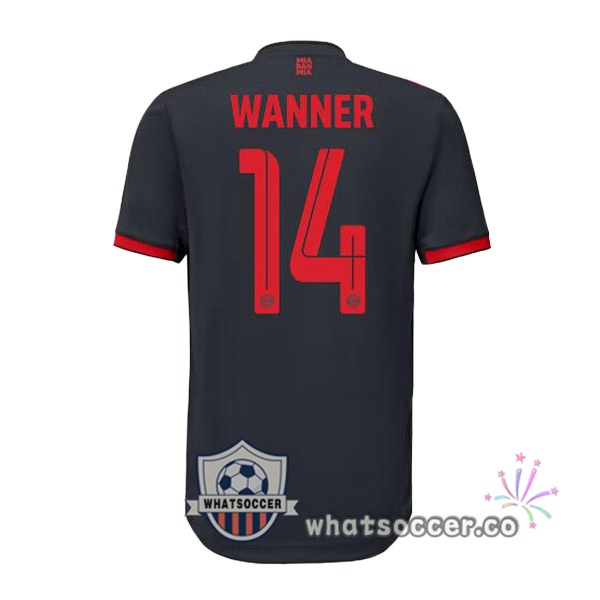 Bayern Munich (Wanner 14) Third Soccer Jerseys Black 2022-2023