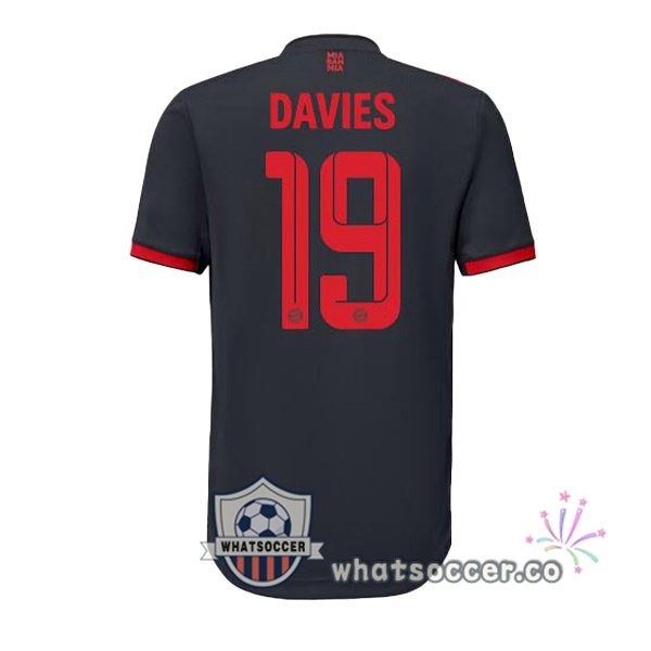 Bayern Munich (Davies 1) Third Soccer Jerseys Black 2022-2023