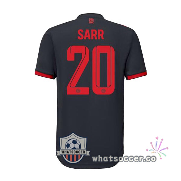 Bayern Munich (Sarr 20) Third Soccer Jerseys Black 2022-2023