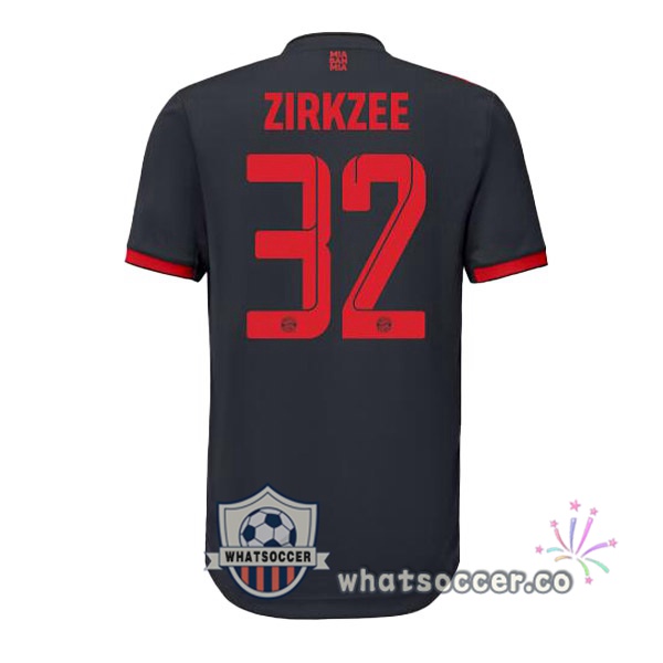 Bayern Munich (Zirkzee 32) Third Soccer Jerseys Black 2022-2023
