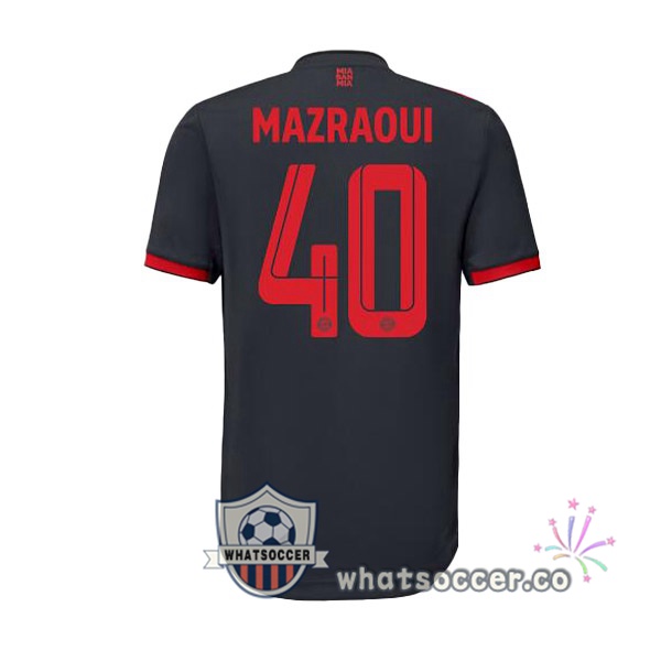 Bayern Munich (Mazraoui 40) Third Soccer Jerseys Black 2022-2023