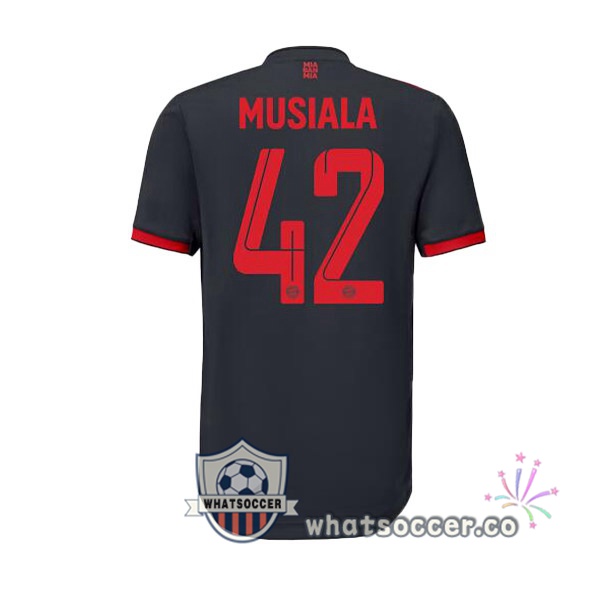 Bayern Munich (Musiala 42) Third Soccer Jerseys Black 2022-2023