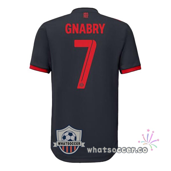 Bayern Munich (Gnabry 7) Third Soccer Jerseys Black 2022-2023