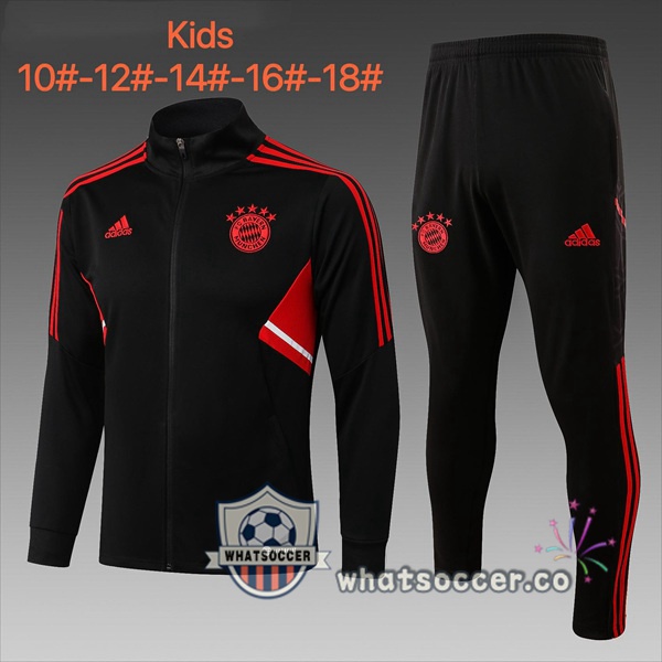 Bayern Munich Kids Black Training Jacket 2022-2023