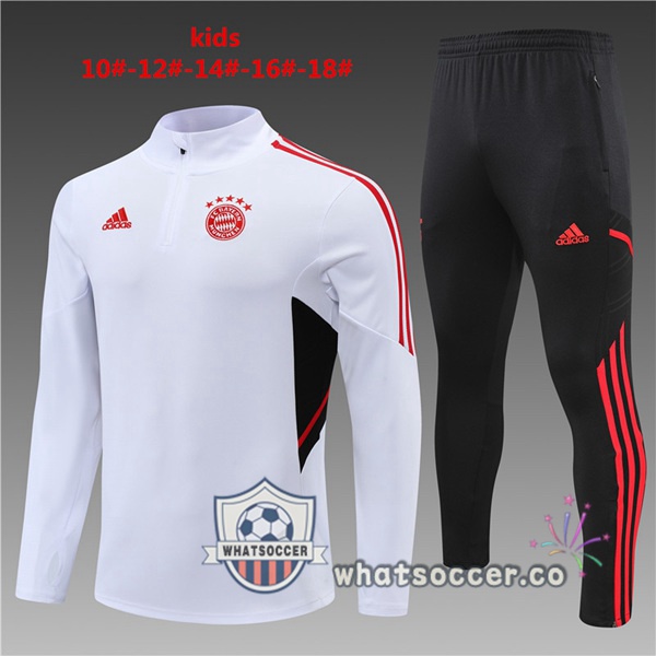 Bayern Munich Kids White Tracksuit 2022-2023