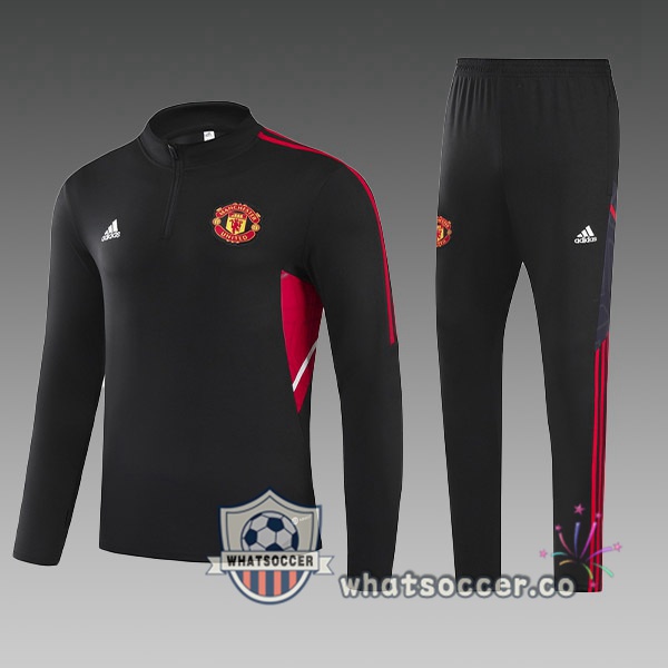 Manchester United Kids Black Tracksuit 2022-2023