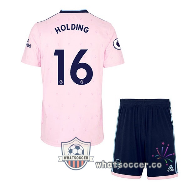 Arsenal (HOLDING 16) Kids Away Soccer Jerseys Rose 2022-2023