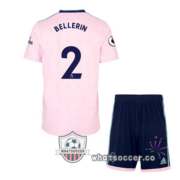 Arsenal (BELLERIN 2) Kids Away Soccer Jerseys Rose 2022-2023
