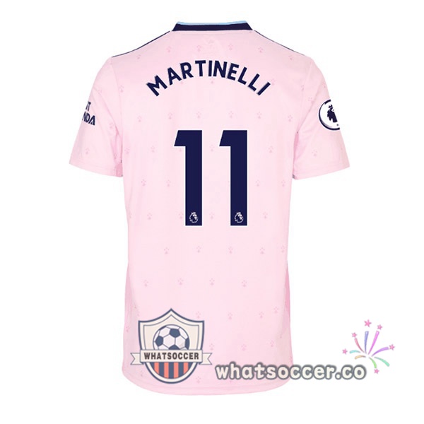 Arsenal (MARTINELLI 11) Away Soccer Jerseys Rose 2022-2023