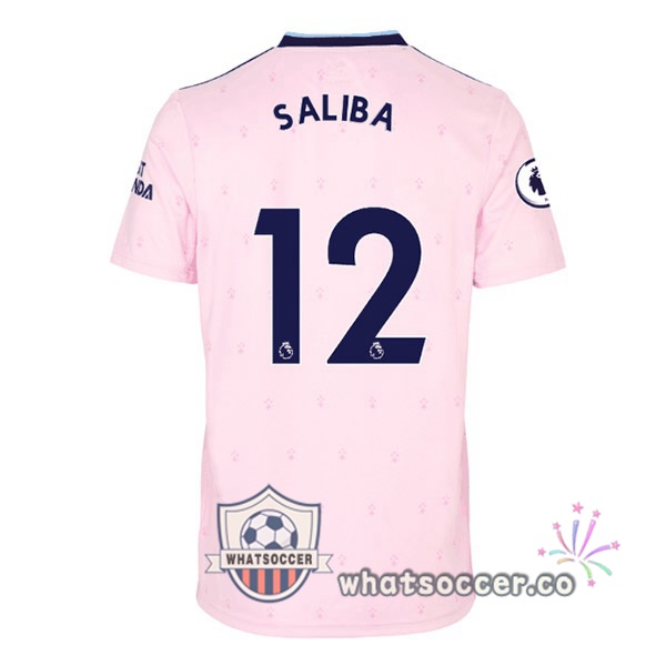 Arsenal (SALIBA 12) Away Soccer Jerseys Rose 2022-2023