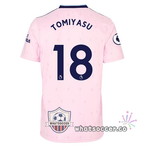 Arsenal (TOMIYASU 18) Away Soccer Jerseys Rose 2022-2023