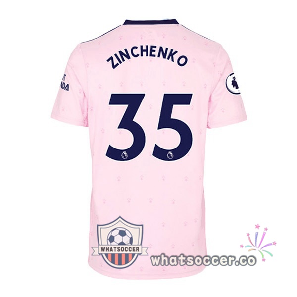 Arsenal (ZINCHENKO 35) Away Soccer Jerseys Rose 2022-2023
