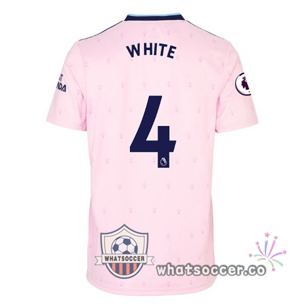 Arsenal (WHITE 4) Away Soccer Jerseys Rose 2022-2023
