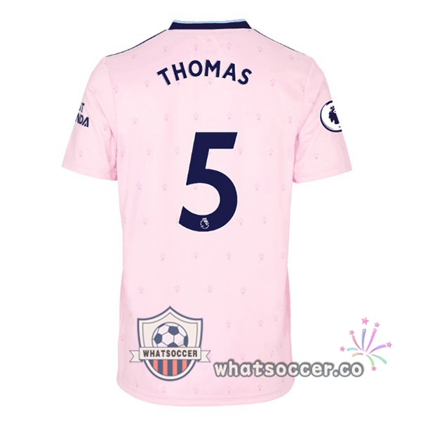 Arsenal (THOMAS 5) Away Soccer Jerseys Rose 2022-2023