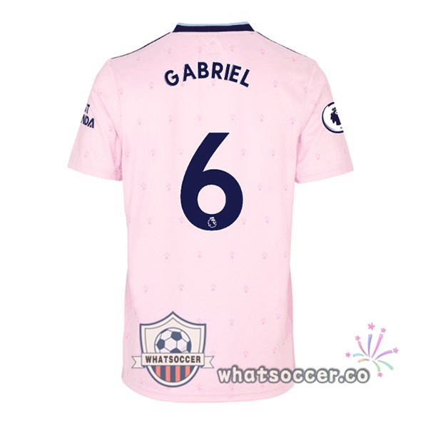 Arsenal (GABRIEL 6) Away Soccer Jerseys Rose 2022-2023