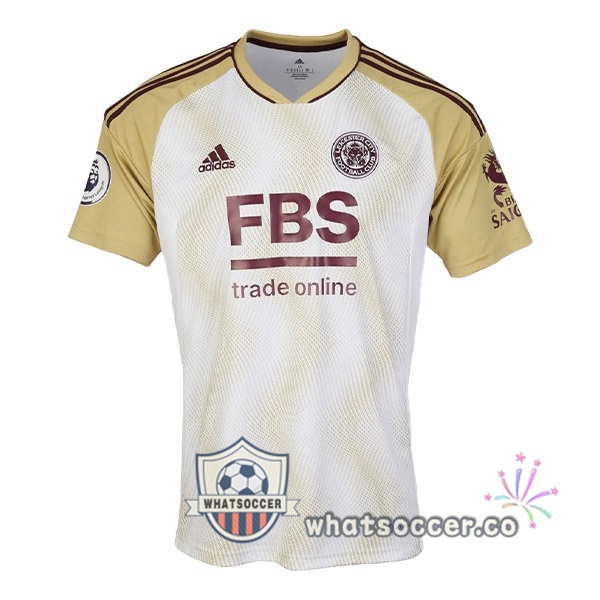 Leicester City Third Soccer Jerseys White Yellow 2022-2023