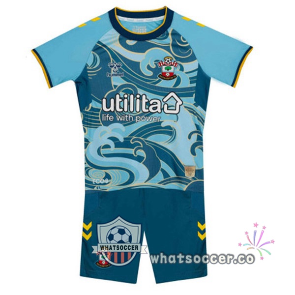 Southampton Kids Away Soccer Jerseys Blue 2022-2023