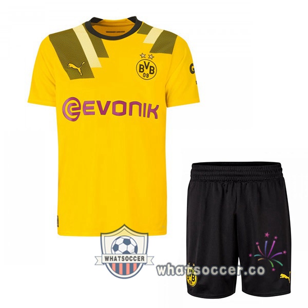 Dortmund BVB Kids CUP Soccer Jerseys Yellow 2022-2023