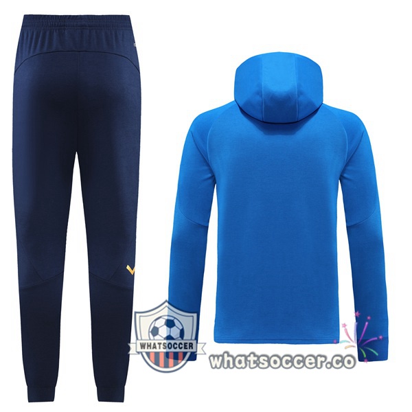 Italy Blue Hooded Jacket 2022-2023