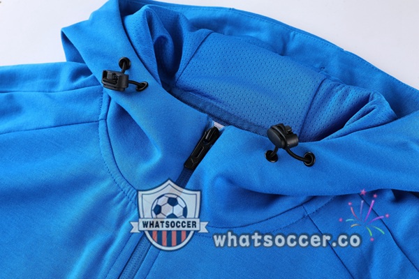 Italy Blue Hooded Jacket 2022-2023