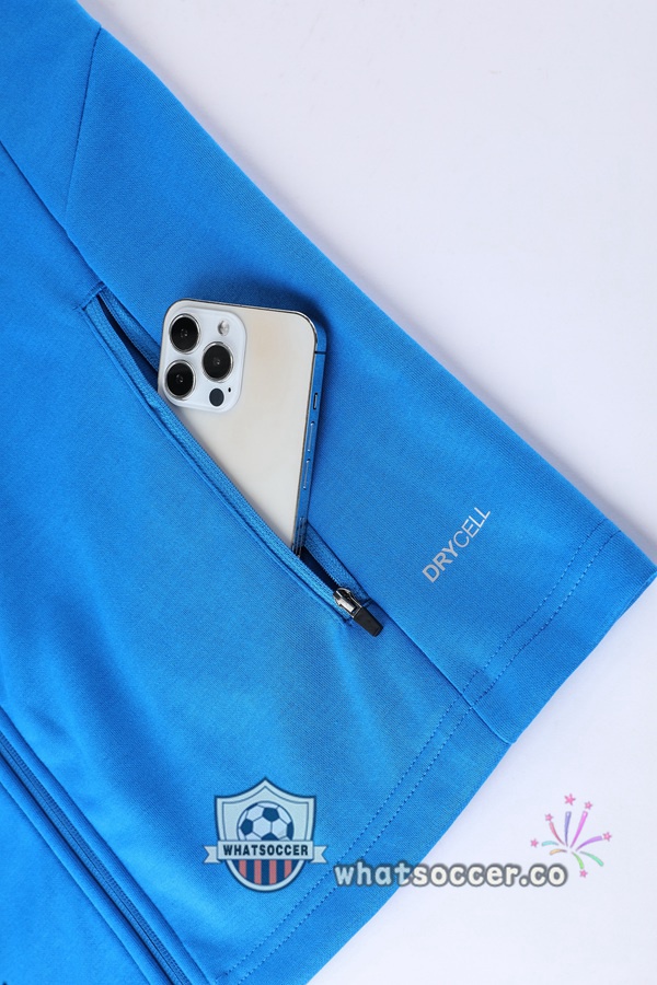 Italy Blue Hooded Jacket 2022-2023