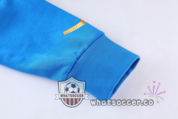 Italy Blue Hooded Jacket 2022-2023