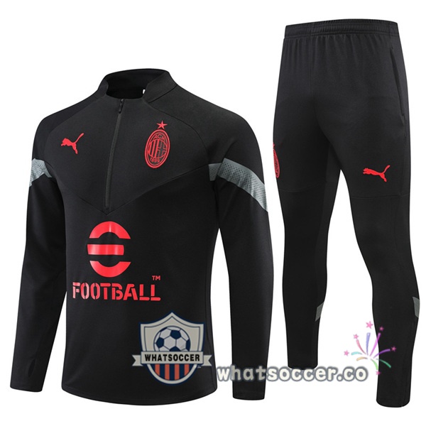 AC Milan Black Tracksuit 2022-2023