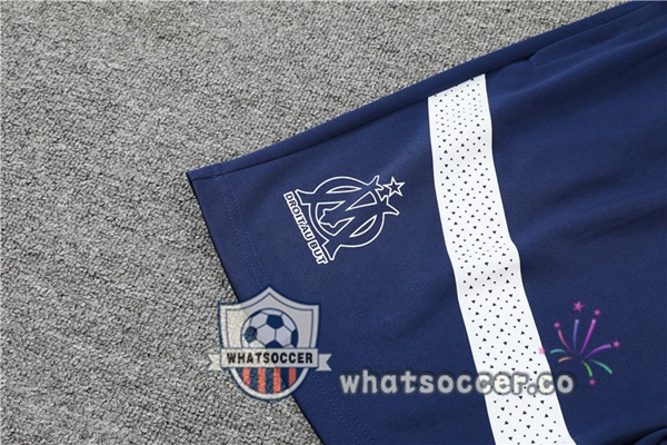 Olympique de Marseille Training T-Shirts + Shorts Blue Royal 2022-2023
