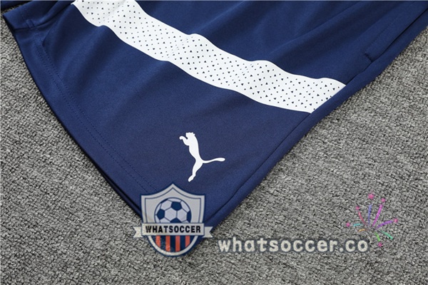 Olympique de Marseille Training T-Shirts + Shorts Blue Royal 2022-2023
