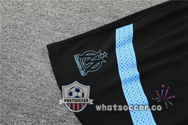 Olympique de Marseille Training T-Shirts + Shorts Black 2022-2023