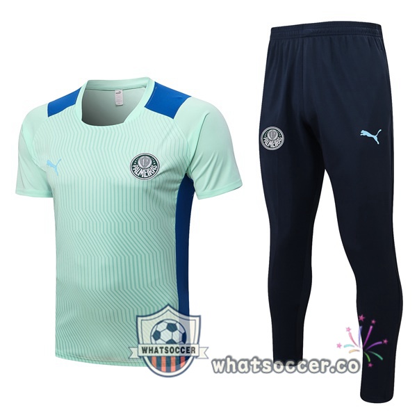 Palmeiras Training T-Shirts + Pants Green 2022-2023