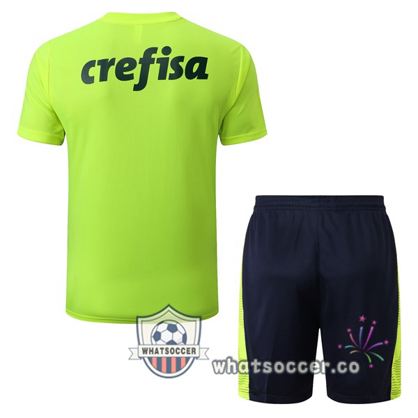 Palmeiras Training T-Shirts + Shorts Green 2022-2023