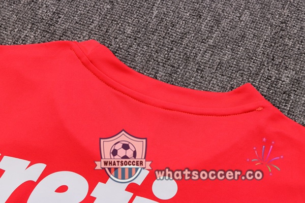 Palmeiras Training T-Shirts + Shorts Red 2022-2023