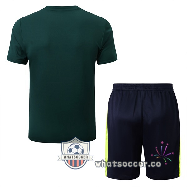 Palmeiras Training T-Shirts + Shorts Green White 2022-2023