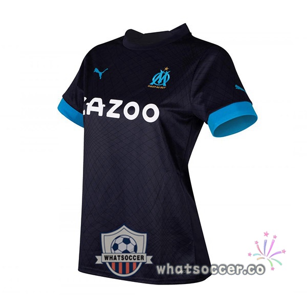 Olympique de Marseille Women Away Soccer Jerseys Black 2022-2023