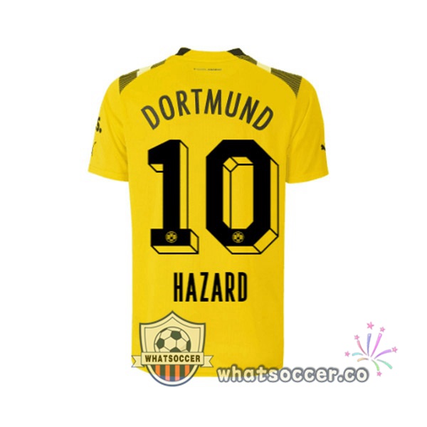 Dortmund BVB (Hazard 10) CUP Soccer Jerseys Yellow 2022-2023