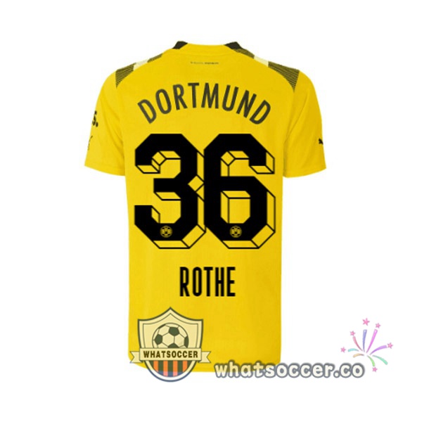 Dortmund BVB (Rothe 36) CUP Soccer Jerseys Yellow 2022-2023