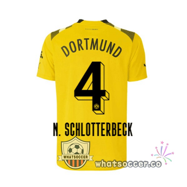 Dortmund BVB (N. Schlotterbeck 4) CUP Soccer Jerseys Yellow 2022-2023