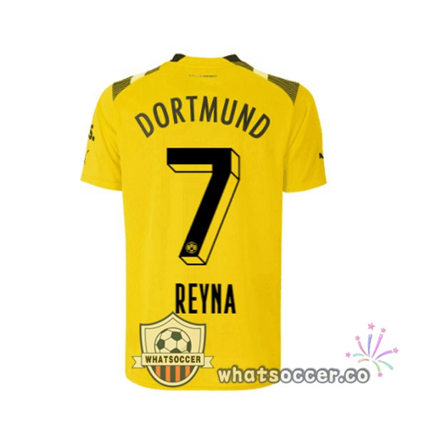 Dortmund BVB (Reyna 7) CUP Soccer Jerseys Yellow 2022-2023