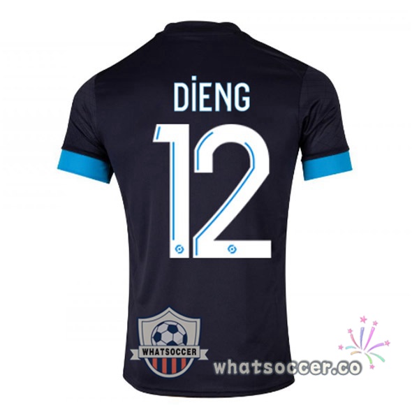 Olympique de Marseille (DIENG 12) Away Soccer Jerseys Black 2022-2023