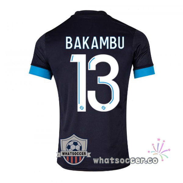Olympique de Marseille (BAKAMBU 13) Away Soccer Jerseys Black 2022-2023