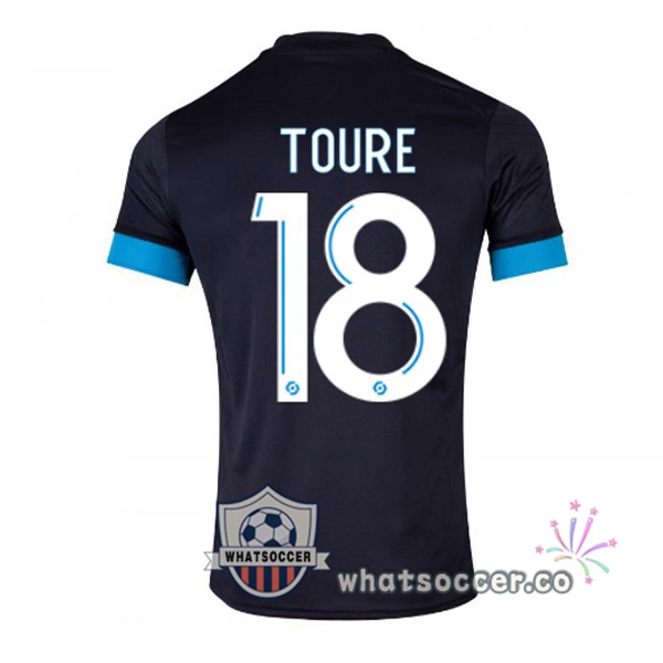 Olympique de Marseille (TOURE 18) Away Soccer Jerseys Black 2022-2023