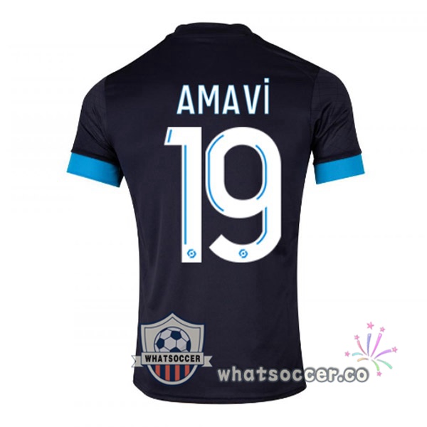 Olympique de Marseille (AMAVI 19) Away Soccer Jerseys Black 2022-2023