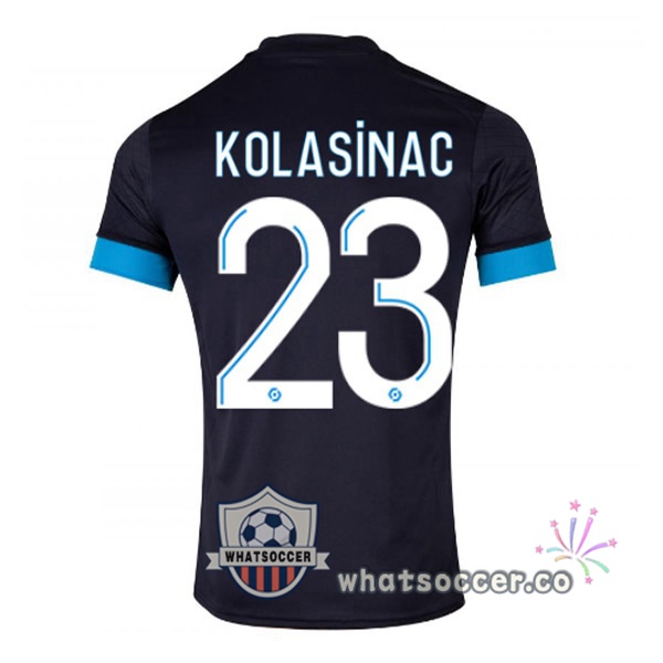 Olympique de Marseille (KOLASINAC 23) Away Soccer Jerseys Black 2022-2023
