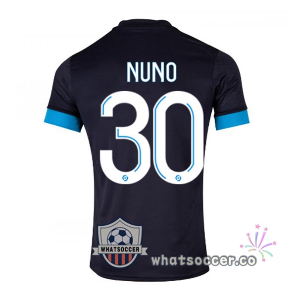 Olympique de Marseille (NUNO 30) Away Soccer Jerseys Black 2022-2023