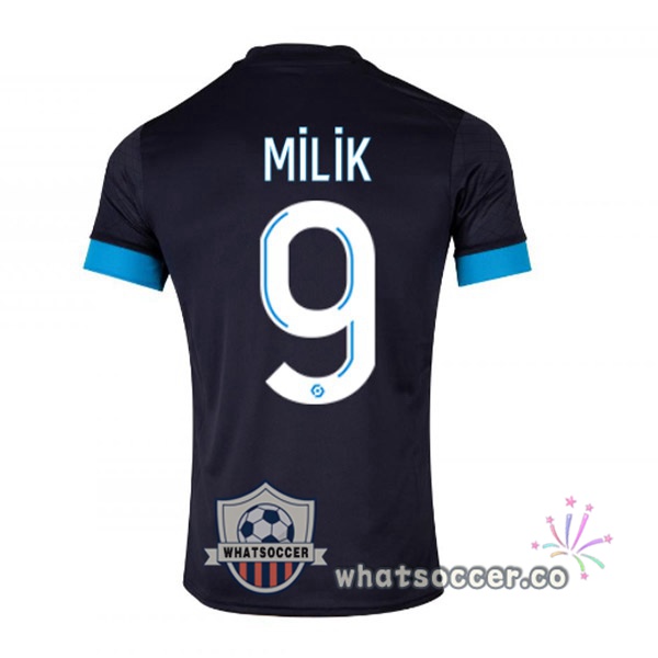 Olympique de Marseille (MILIK 9) Away Soccer Jerseys Black 2022-2023