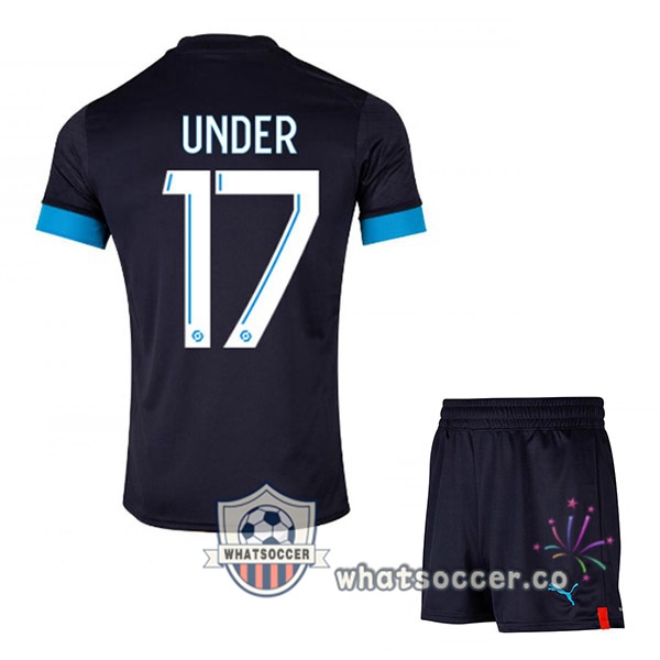 Olympique de Marseille (UNDER 17) Kids Away Soccer Jerseys Black 2022-2023