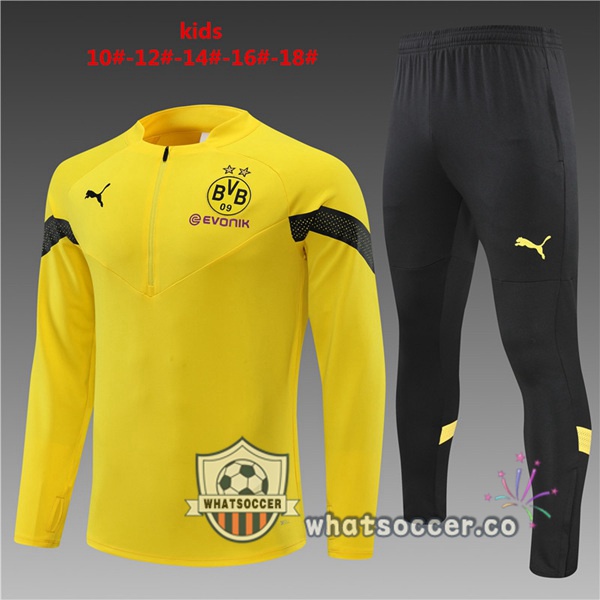Dortmund BVB Kids Yellow Tracksuit 2022-2023